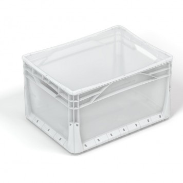 Transportkasse Euronorm, transparent, 20 liter