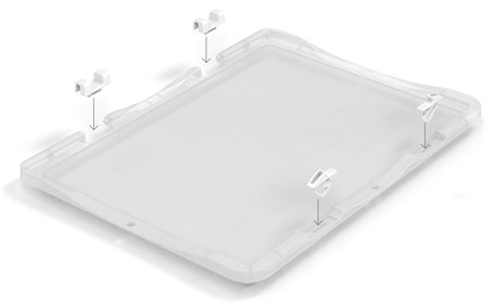 [9301506] Låg til Euronormkasse, transparent, 400 x 300 mm
