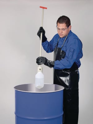 "ChemoSampler", PP, grå, komplet, L=1000 mm