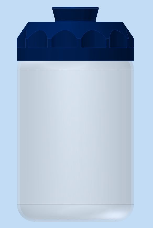 Centrifugeflaske PPCO 1000 ml med låg, Ø100 mm