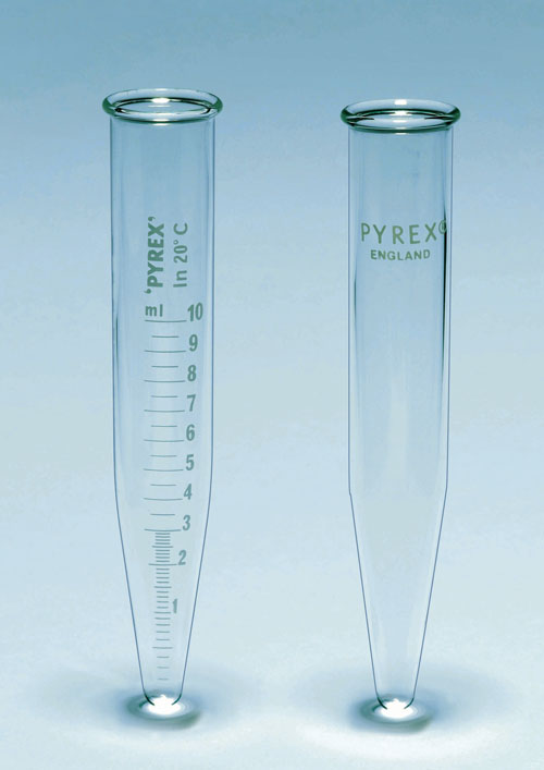 Centrifugerør, koniske, Pyrex®, Ø17 mm, 15 ml