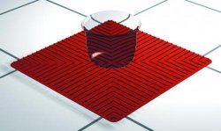 [9390091] Anti-slip måtte, silikone, 250 x 250 mm, sort