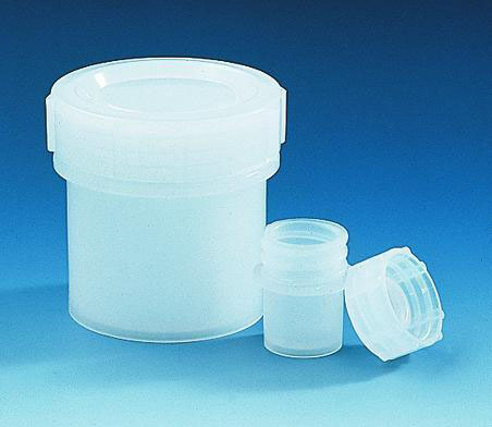 Prøvebeholder, kraftig,PE-LD,skruelåg,Ø55mm,180ml