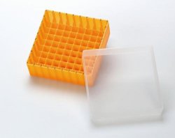 Opbevaringsæske, PP, orange, til 1,5 ml vials