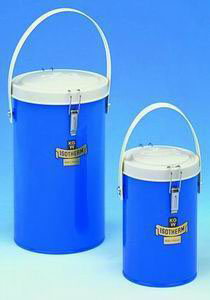 Dewarspand, blå metalkappe m/låg, 2 ltr.