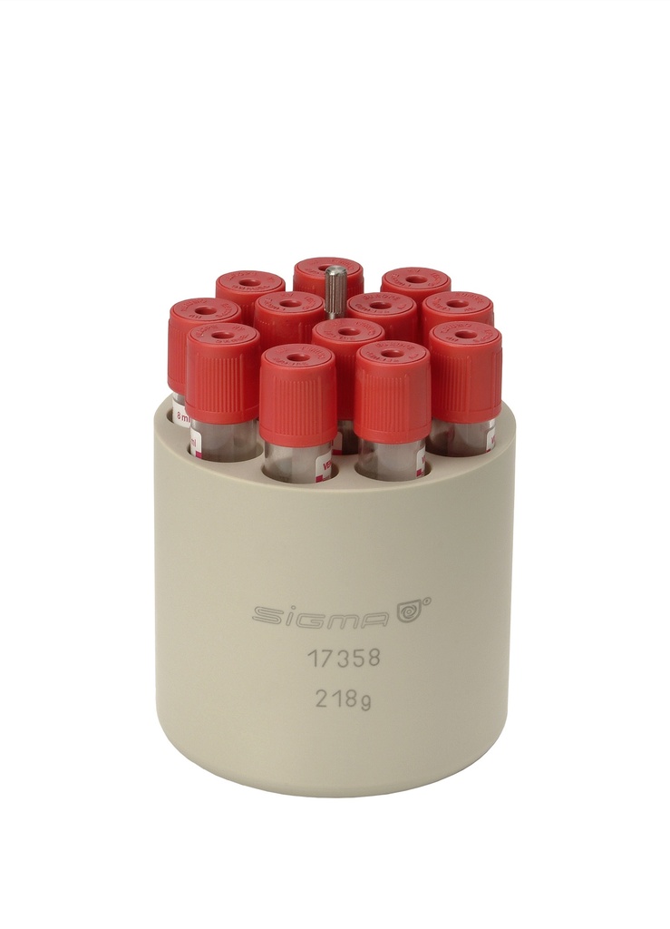 Centrifuge bucket adapter, Sigma, 12 x 15 ml rør