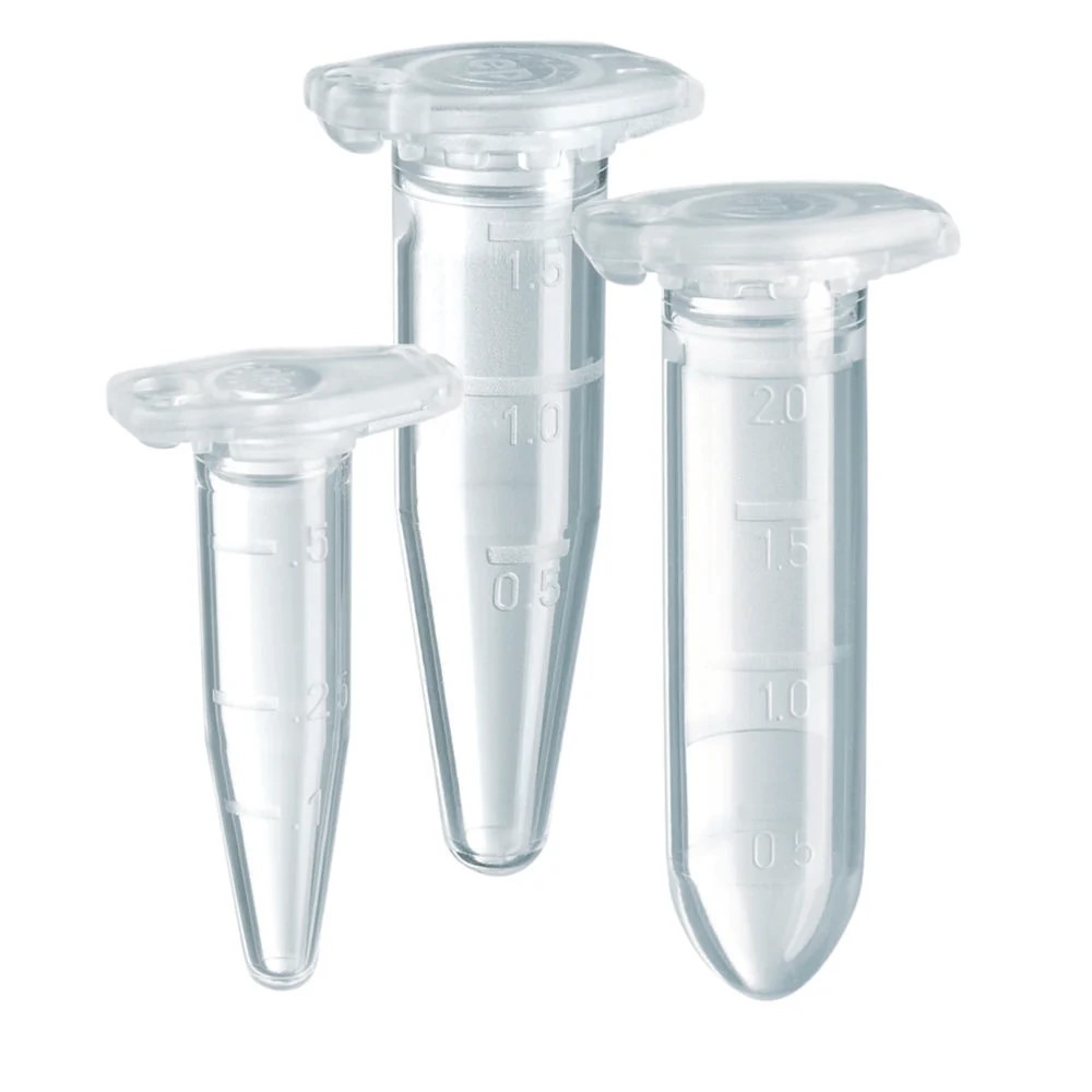 Mikrorør, Eppendorf SAFE-LOCK, klar, 0,5 ml