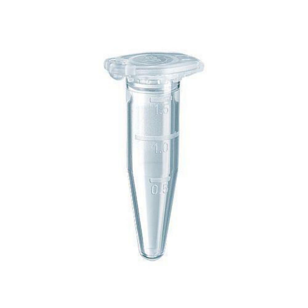 Mikrocentrifugerør, Eppendorf DNA LoBind, Snap-on låg, klar, 1,5 ml
