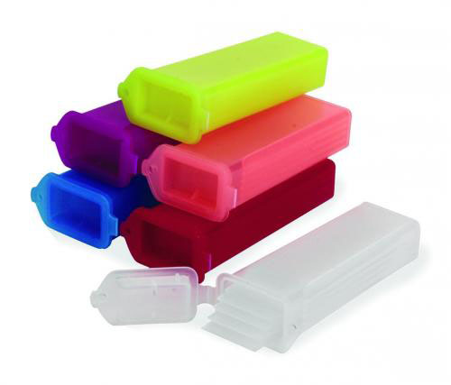 Slide mailer til 5 objektglas, 5 farver