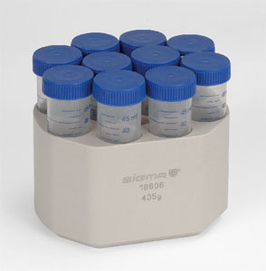 Centrifuge bucket adapter, Sigma,10x50ml Falconrør