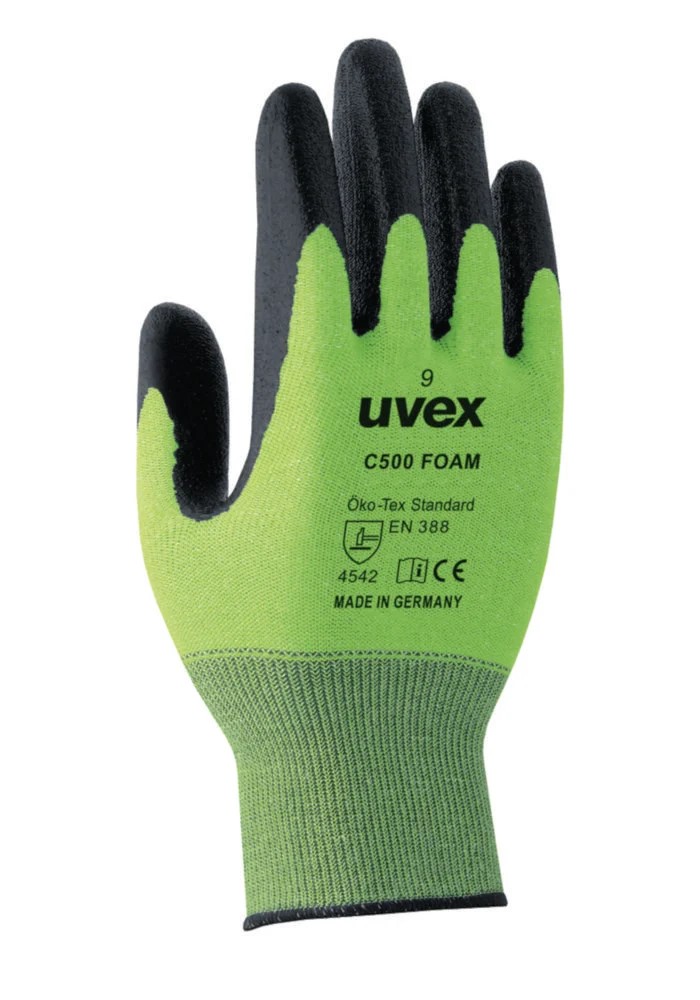 Beskyttelseshandsker, uvex C500 foam skærefast, str. 10