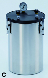 Anaerob beholder, "stor", rustfrit stål, 6 L