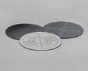 [9521946] Spiral-plater plade, sort/hvid