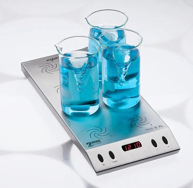 Magnetomrører, 2mag MIX 8 XL multipunkt, max. 1600 o/min., 3000 ml