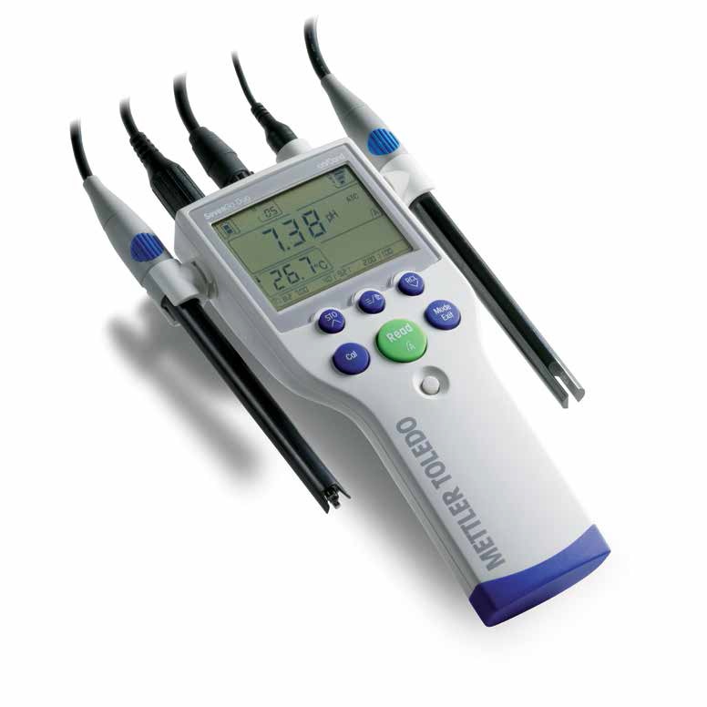 pH/Ledningsevne-måler, Mettler-Toledo SevenGo Duo SG23-EL-Kit, med elektroder
