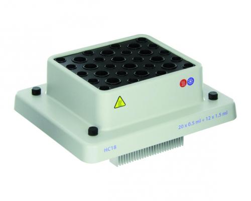 Blok HC18 til 20 x 0,5 ml + 12 x 1,5 ml mikrorør