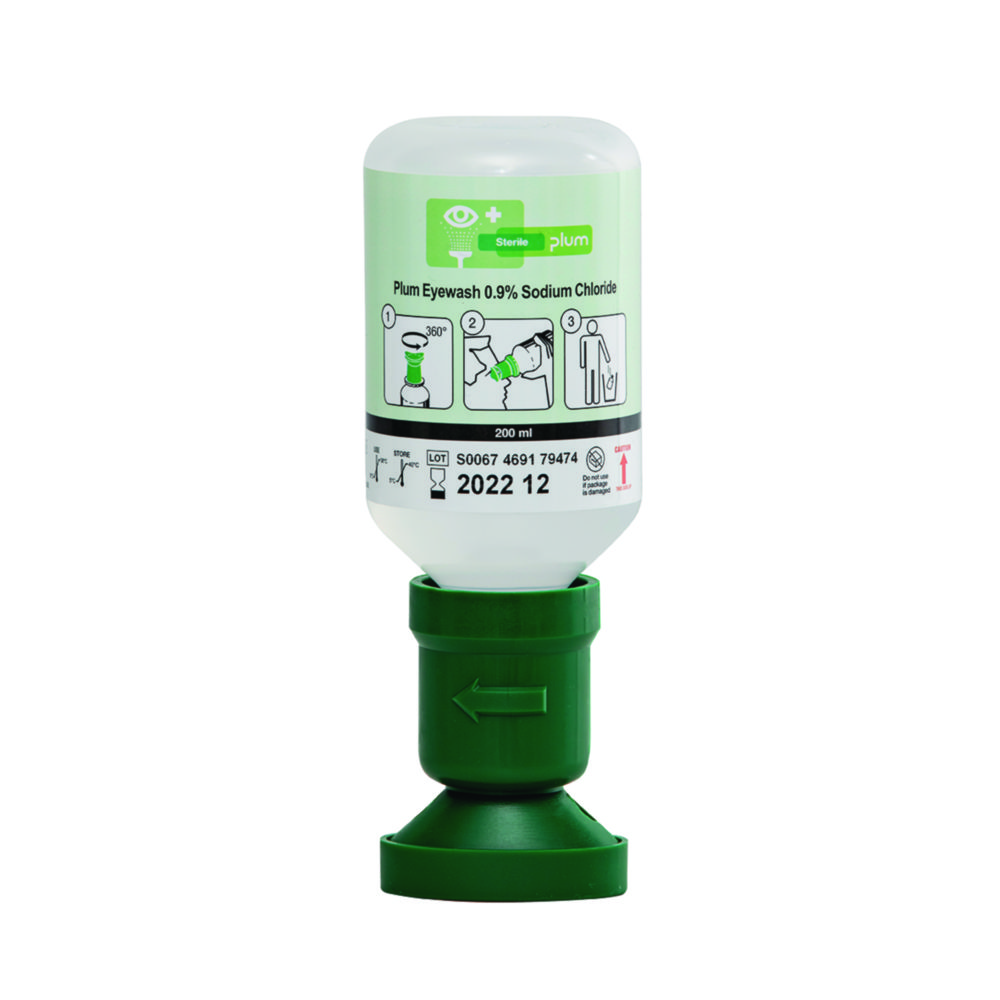[9733794] Øjenskylleflaske, B-Safety, 0,9% NaCl, steril, 200 ml