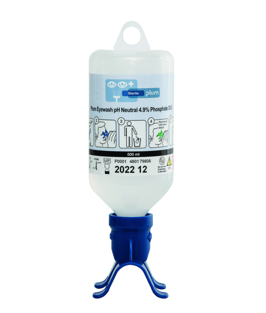 Øjenskylleflaske DUO, B-Safety, pH-neutral, 2 x 500 ml