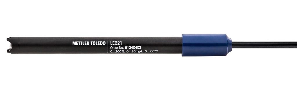 Ilt-sensor DO, Mettler-Toledo LE621, plast, galvanisk, NTC, BNC/RCA 1 m