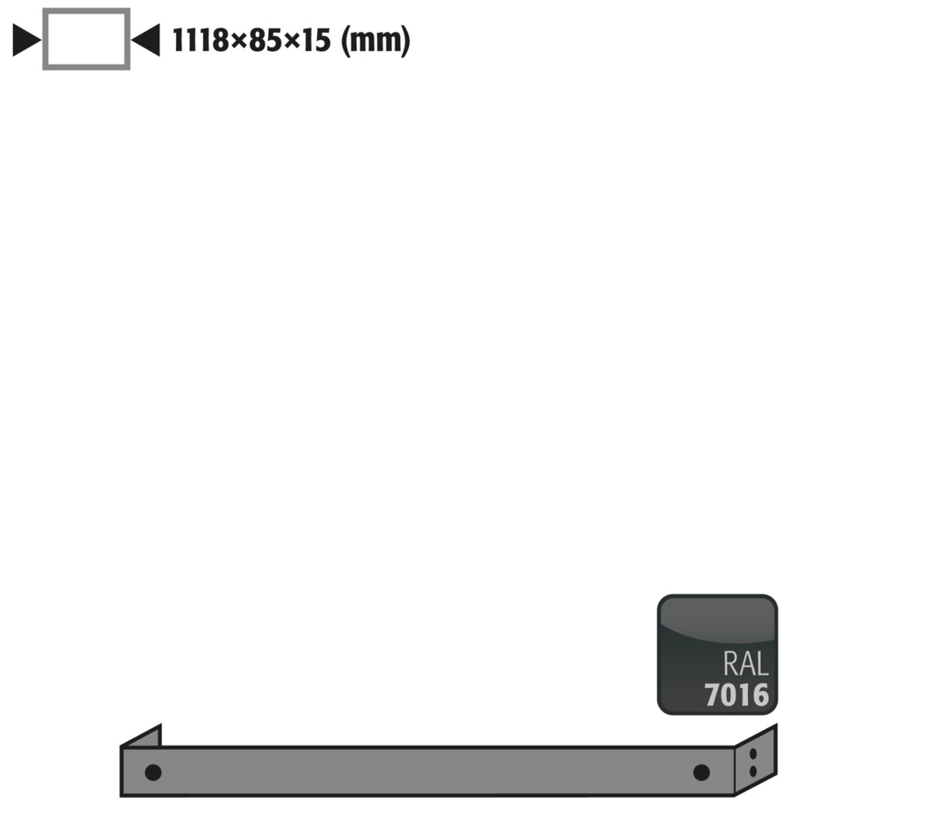 [9840717] Base cover, til Asecos Q90-serie bredde 120 cm