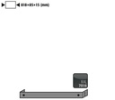 Base cover, til Asecos Q90-serie bredde 90 cm