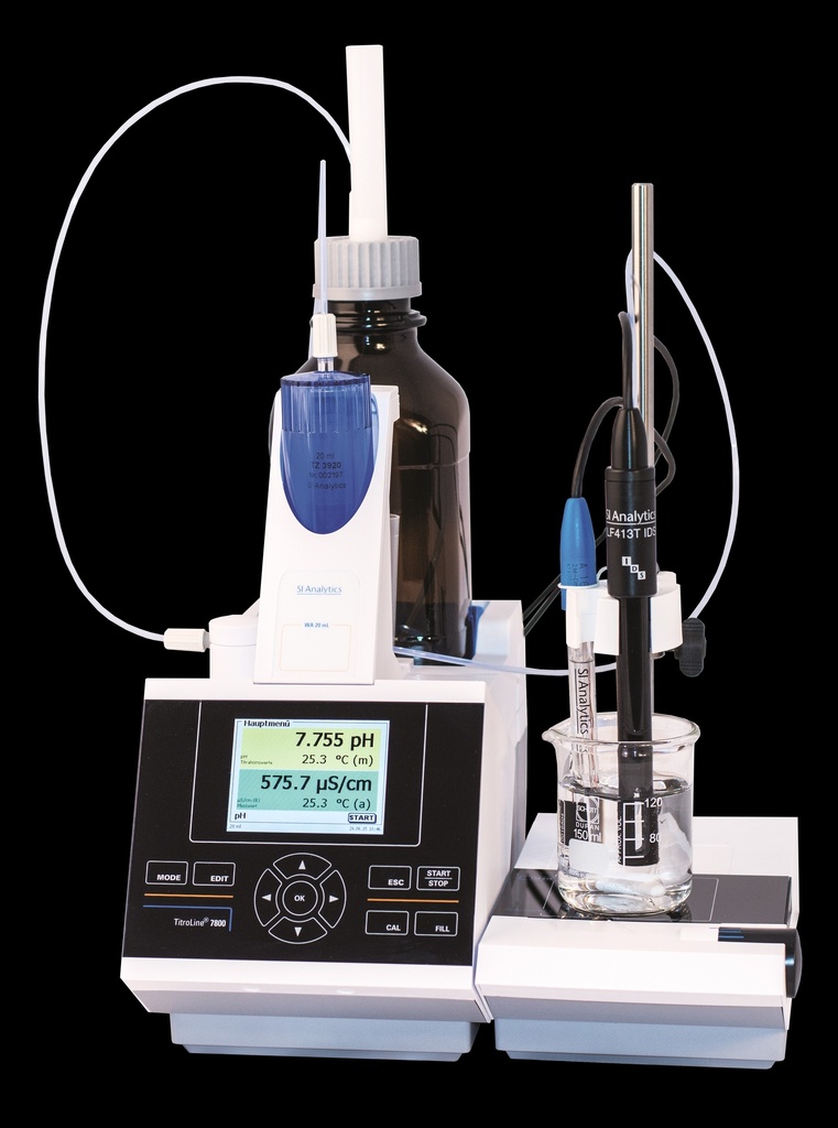 Automatisk titrator, SI Analytics TitroLine 7800 M1, basisenhed, 2 inputs