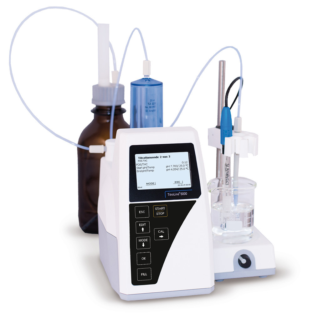 Automatisk titrator, SI Analytics TitroLine 5000/20 M1, 20 mL, dosering