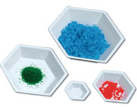 Hvid hexagonal vejebåd, anti-statisk, Ø64 mm