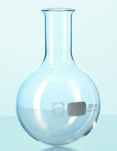 Rundkolbe med smal hals, 500 ml