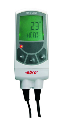 Termometer med Pt1000-føler, Ebro GFX 460, -50 til 300°C