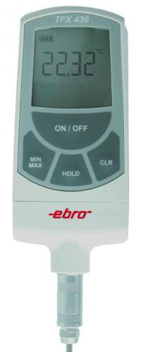 [9908076] Termometer, Ebro TFX 430, -100-500°C, inkl. PT100 føler