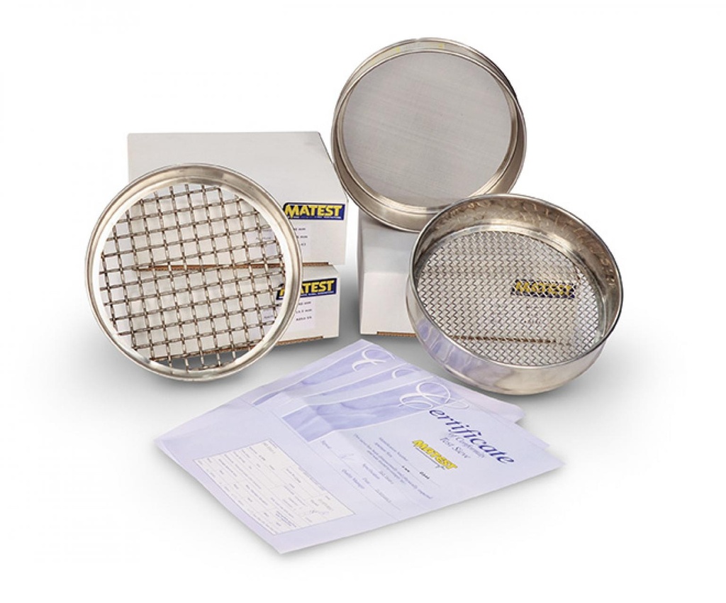 [2361115] Analysesigte, Matest, rustfri, Ø200 x 50 mm, firkantet hul: 16,0 mm