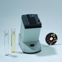 Farvemåler, kolorimeter, Lovibond Nessleriser 2150 med komparator, stand, dagslys og Nessler-rør