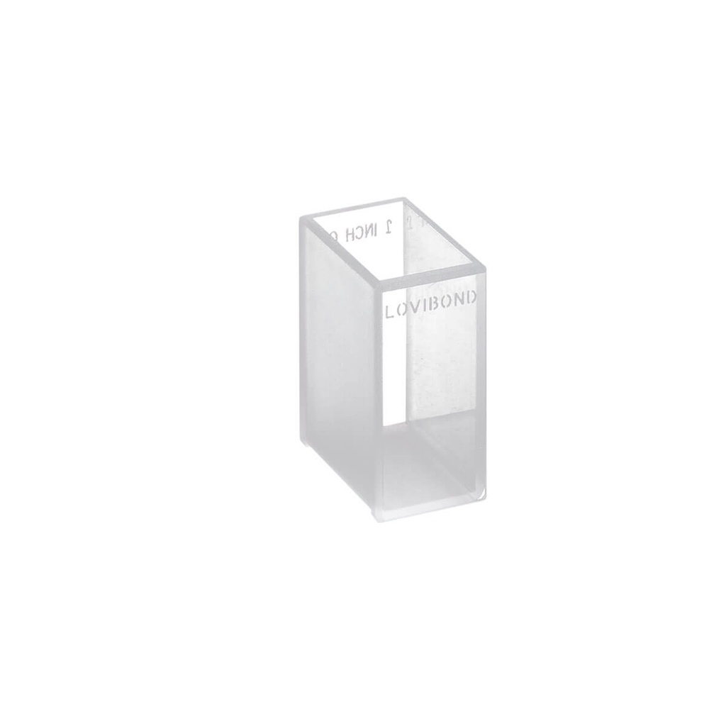 Kuvette, optisk glas, Lovibond W600/OG/1", 1 tomme