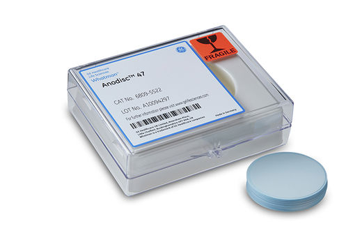 Membranfilter, Whatman Anodisc, Anopore, Ø13, 0,1 µm, 100 stk