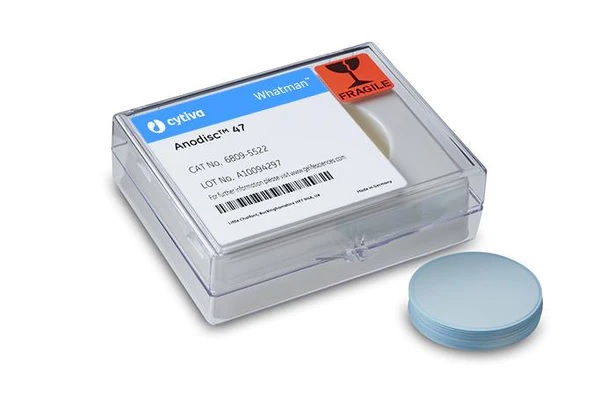 Membranfilter, Whatman Anodisc, Anopore, Ø47, 0,1 µm, 50 stk