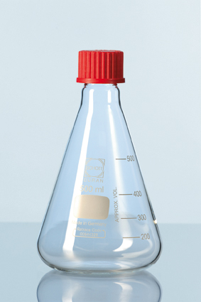 Erlenmeyerkolbe, Duran, med skruelåg, 1000 ml