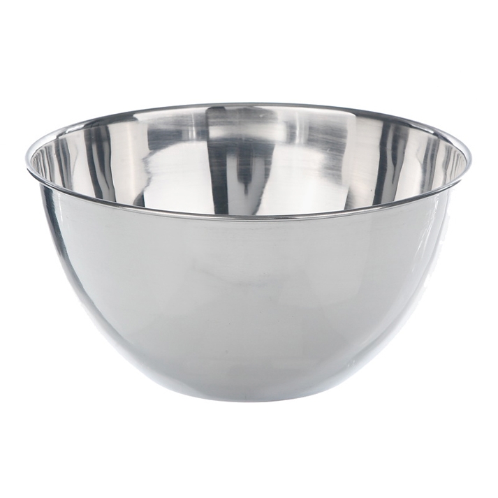 Metalskål, 18/8 stål, Ø120 x 60 mm, 500 ml
