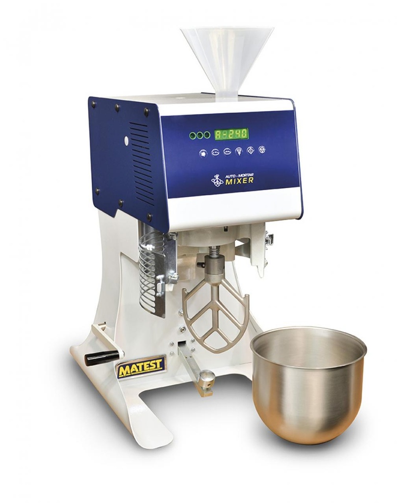 Mørtelmixer, Automatisk /sand tragt, Matest, sikkerhedsdør iht. CE, E093N