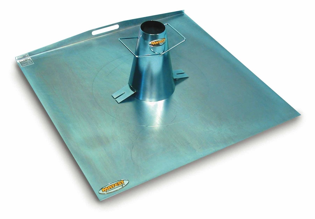 [2375722] Plade til frit flow bestemmelse 900x900mm /cirkler