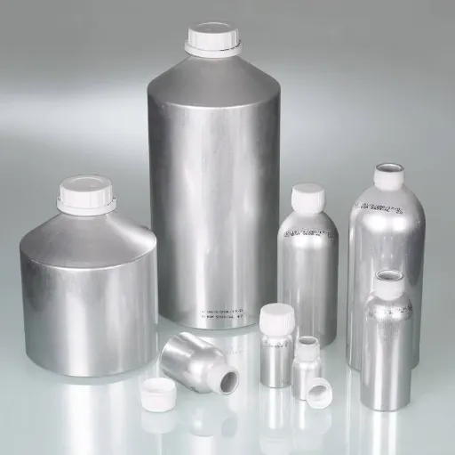 Aluminiumflaske med skruelåg, UN godkendt, 1200 ml, 10 stk